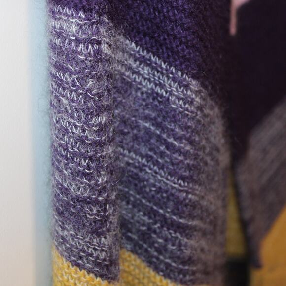 THEORY Floriane Land Multi Color Striped Long Cardigan | P Small - Picture 9 of 15